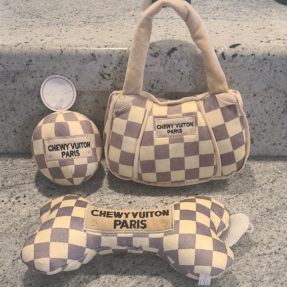 Haute Diggity Dog Other - Chewy Vuiton Paris Pet Toy Set NWT